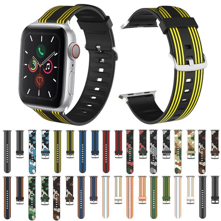 Silicone Replaceable Watch Band For Apple Watch Series 9&8&7 41mm / SE 3&SE 2&6&SE&5&4 40mm / 3&2&1 38mm(1) by bashfashion