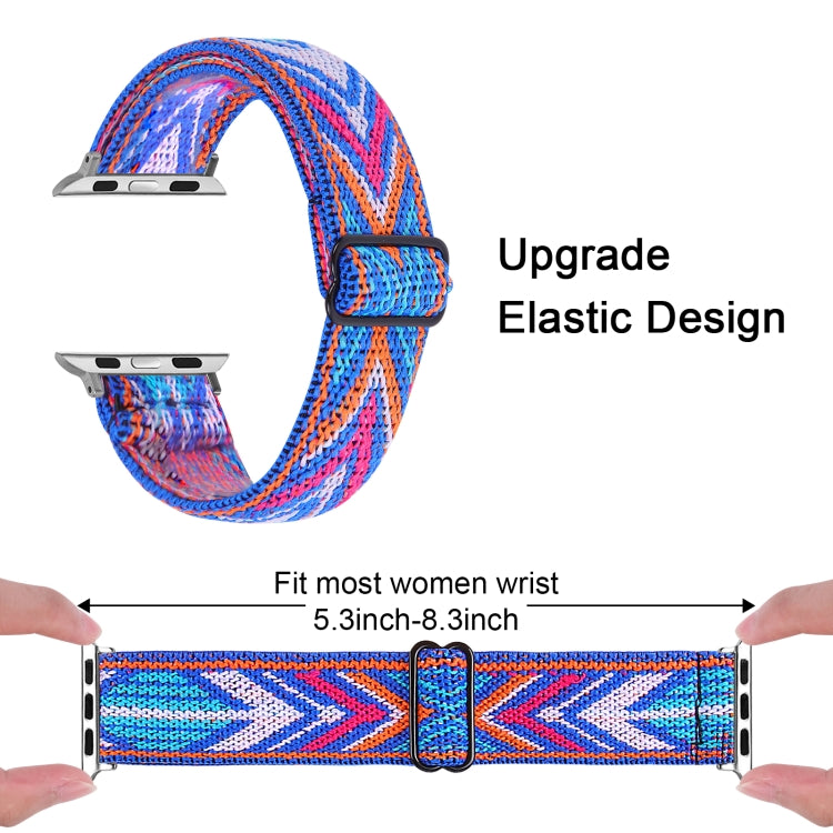 Elastic Watch Band For Apple Watch Series 7 41mm / 6 & SE & 5 & 4 40mm / 3 & 2 & 1 38mm(02) by bashfashion