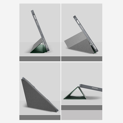 For iPad Pro 11 2022 / 2021 / 2020 MMutural Multi-fold Smart Leather Tablet Case(Dark Green) by Mutural