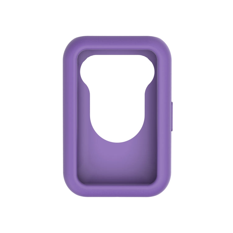 For Huawei Watch Fit Protective Silicone Case + Silicone Watch Band Kit(Light Purple) by bashfashion