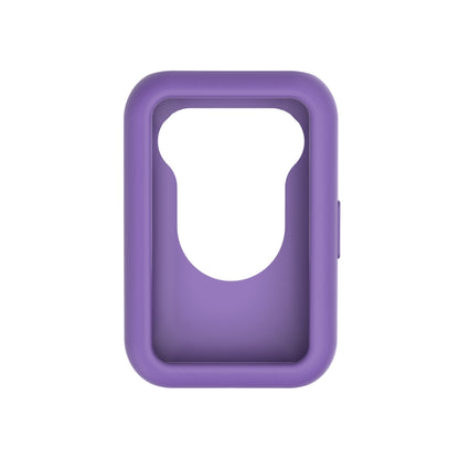 For Huawei Watch Fit Protective Silicone Case + Silicone Watch Band Kit(Light Purple) by bashfashion