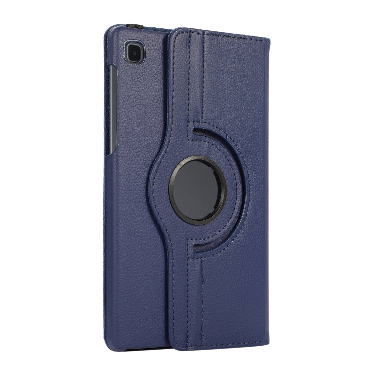For Samsung Galaxy A7 Lite T220 360 Degree Rotation Litchi Texture Flip Leather Case with Holder(Blue) by bashfashion
