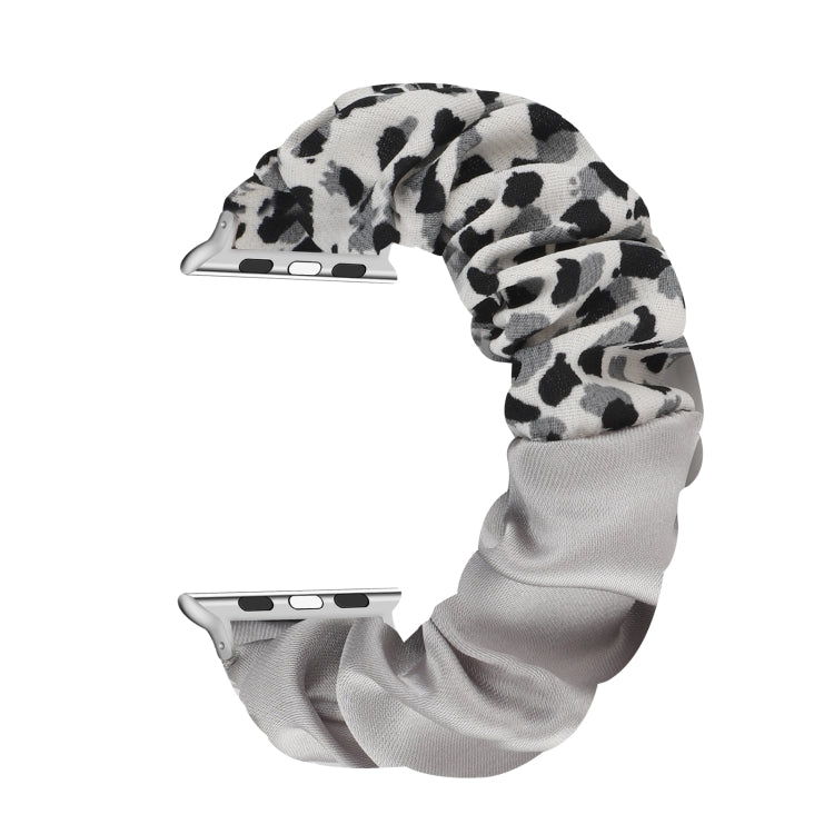 Butterfly Pattern Hair Ring Cloth Watch Band For Apple Watch Ultra 49mm&Watch Ultra 2 49mm / Series 9&8&7 45mm / SE 3&SE 2&6&SE&5&4 44mm / 3&2&1 42mm(C) by bashfashion