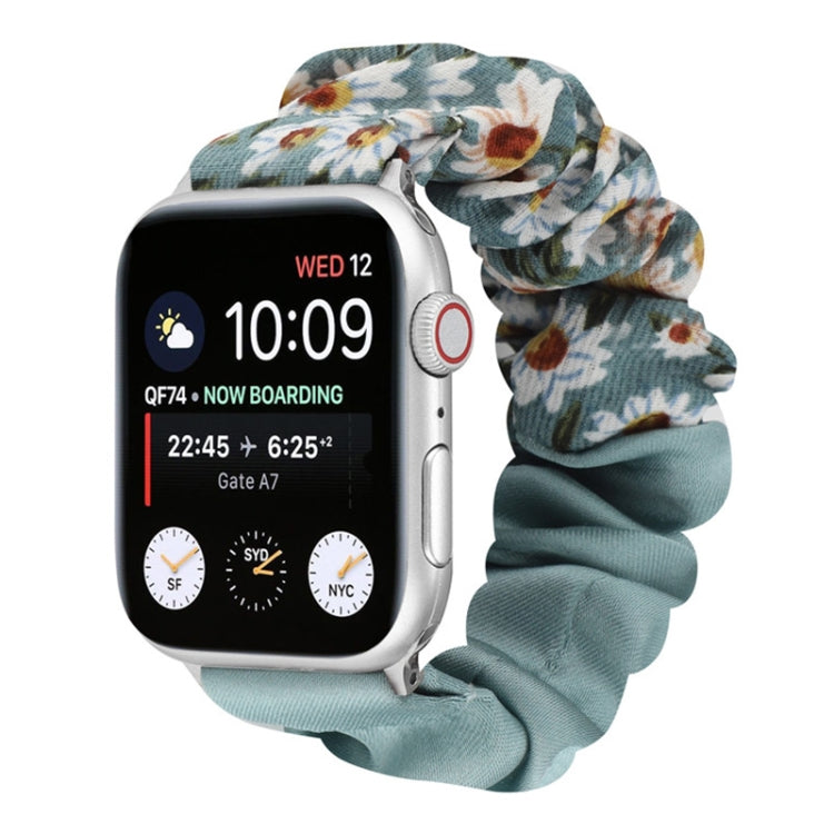 Butterfly Pattern Hair Ring Cloth Watch Band For Apple Watch Ultra 49mm&Watch Ultra 2 49mm / Series 9&8&7 45mm / SE 3&SE 2&6&SE&5&4 44mm / 3&2&1 42mm(D) by bashfashion