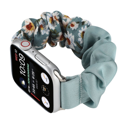 Butterfly Pattern Hair Ring Cloth Watch Band For Apple Watch Ultra 49mm&Watch Ultra 2 49mm / Series 9&8&7 45mm / SE 3&SE 2&6&SE&5&4 44mm / 3&2&1 42mm(D) by bashfashion