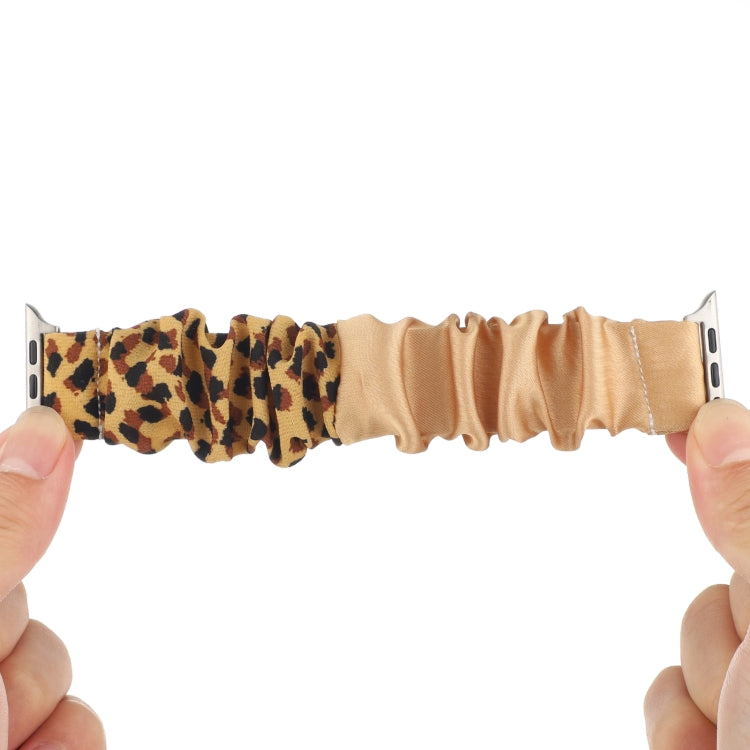 Butterfly Pattern Hair Ring Cloth Watch Band For Apple Watch Ultra 49mm&Watch Ultra 2 49mm / Series 9&8&7 45mm / SE 3&SE 2&6&SE&5&4 44mm / 3&2&1 42mm(G) by bashfashion