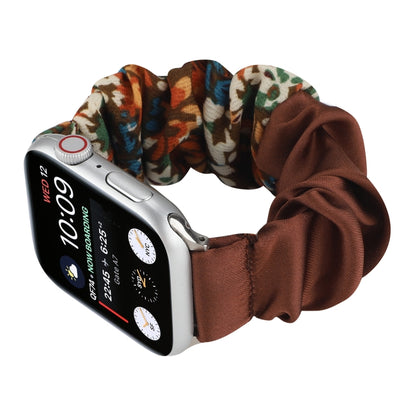 Butterfly Pattern Hair Ring Cloth Watch Band For Apple Watch Ultra 49mm&Watch Ultra 2 49mm / Series 9&8&7 45mm / SE 3&SE 2&6&SE&5&4 44mm / 3&2&1 42mm(H) by bashfashion