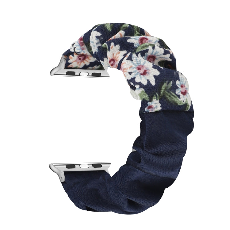 Butterfly Pattern Hair Ring Cloth Watch Band For Apple Watch Ultra 49mm&Watch Ultra 2 49mm / Series 9&8&7 45mm / SE 3&SE 2&6&SE&5&4 44mm / 3&2&1 42mm(M) by bashfashion