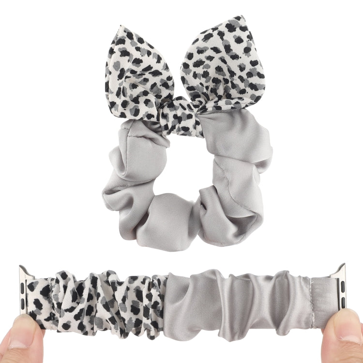 Butterfly Pattern Hair Ring Cloth Watch Band For Apple Watch Series 9&8&7 41mm / SE 3&SE 2&6&SE&5&4 40mm / 3&2&1 38mm(C) by bashfashion