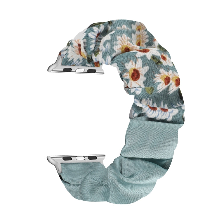 Butterfly Pattern Hair Ring Cloth Watch Band For Apple Watch Series 9&8&7 41mm / SE 3&SE 2&6&SE&5&4 40mm / 3&2&1 38mm(D) by bashfashion