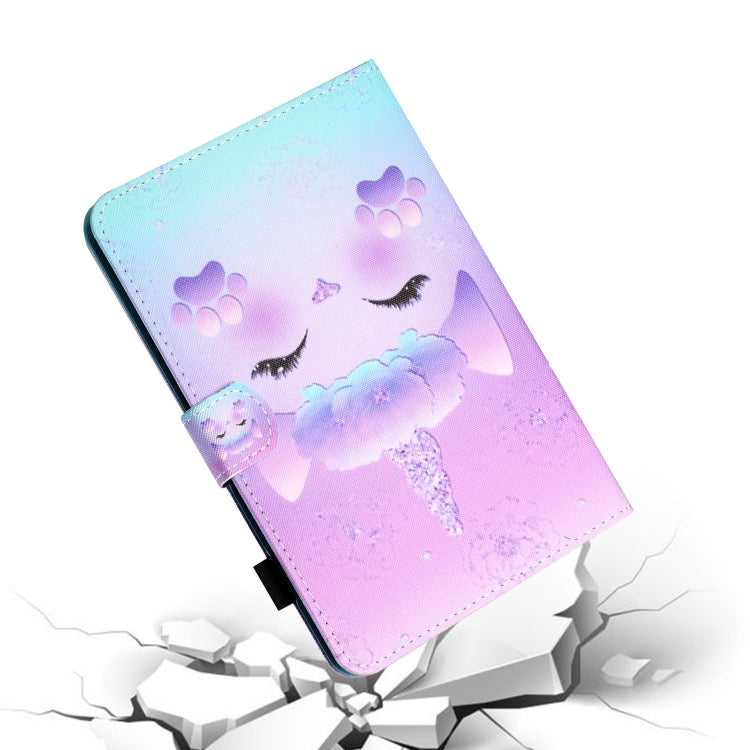For Samsung Galaxy Tab A7 Lite 8.7 (2021) T220 Coloured Drawing Stitching Horizontal Flip Leather Case with Holder & Card Slot(Unicorn) by bashfashion