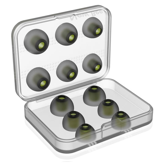 6 Pairs New Bee NB-M1 In-ear Silicone Ear Caps with Storage Box, Suitable for 5mm-7mm Earphone Plugs by New Bee