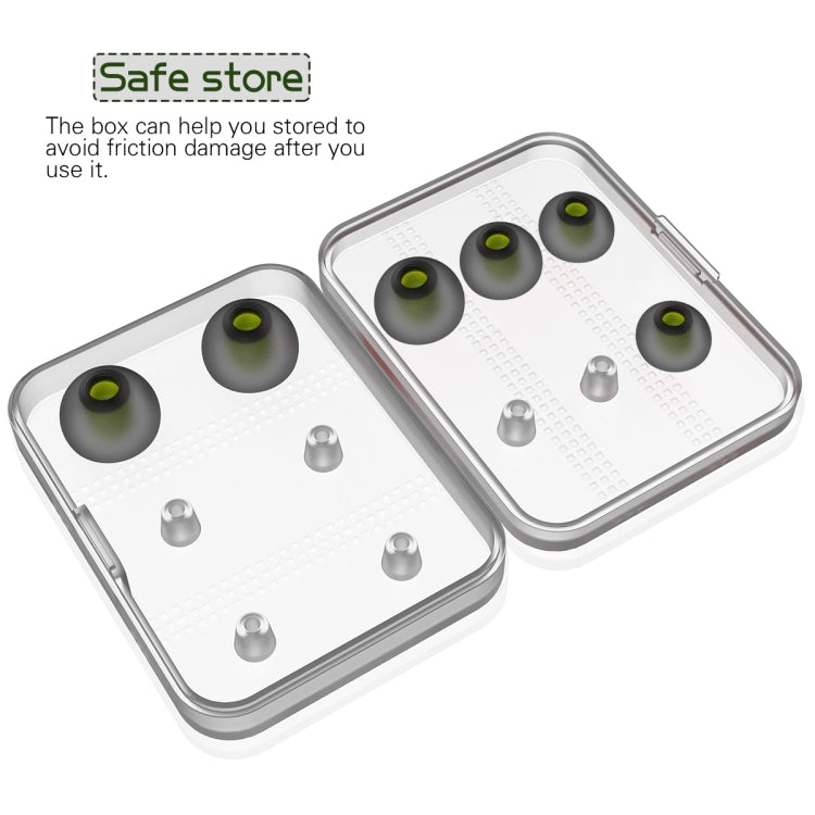 6 Pairs New Bee NB-M1 In-ear Silicone Ear Caps with Storage Box, Suitable for 5mm-7mm Earphone Plugs by New Bee