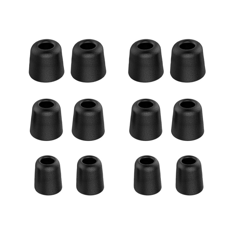 6 Pairs New Bee NB-M1 Slow Rebound Memory Foam Ear Caps with Storage Box, Suitable for 5mm-7mm Earphone Plugs(Black) by New Bee