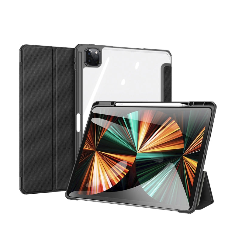 DUX DUCIS TOBY Series Shockproof PU Leather + PC + TPU Horizontal Flip Tablet Case with Holder & Pen Slot & Sleep / Wake-up Function For iPad Pro 12.9 2022 / 2021 / 2020(Black) by DUX DUCIS