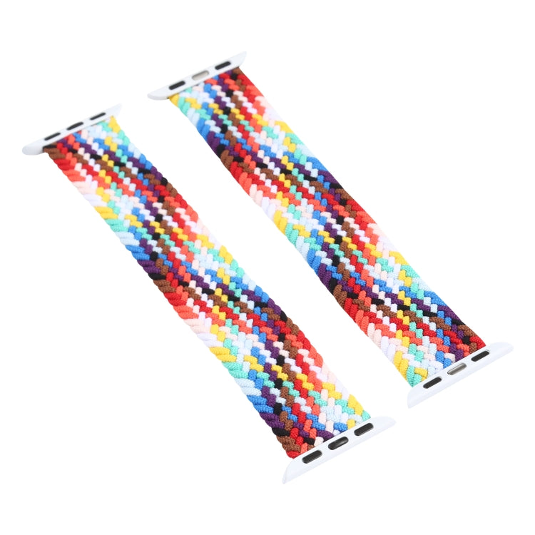 Metal Head Braided Nylon Watch Band, Size: S 135mm For Apple Watch Series 9&8&7 41mm / SE 3&SE 2&6&SE&5&4 40mm / 3&2&1 38mm(Heartbeat Purple) by bashfashion