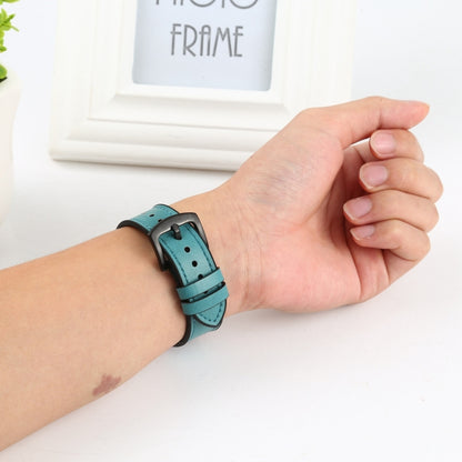 Crazy Horse Texture Leather Watch Band For Apple Watch Ultra 49mm&Watch Ultra 2 49mm / Series 9&8&7 45mm / SE 3&SE 2&6&SE&5&4 44mm / 3&2&1 42mm(Black) by bashfashion