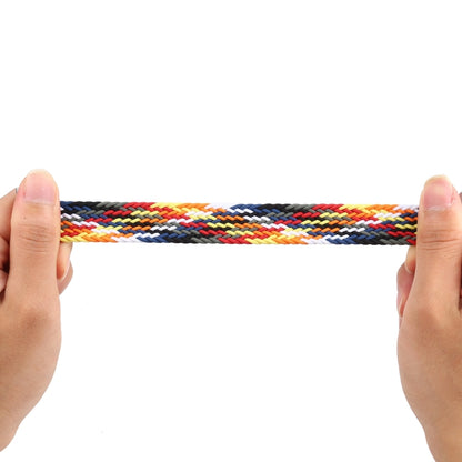 Rainbow Braided Single Loop Watch Band, Size: L 155mm For Apple Watch Series 9&8&7 41mm / SE 3&SE 2&6&SE&5&4 40mm / 3&2&1 38mm(Seven Colors) by bashfashion