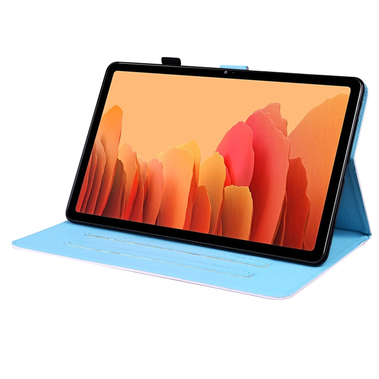 For Samsung Galaxy Tab A7 10.4 2020 SM-T500 / SM-T505 Animal Pattern Horizontal Flip Leather Case with Holder & Card Slots & Photo Frame & Sleep / Wake-up Function(Little Flower dog) by bashfashion