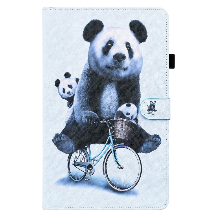 For Samsung Galaxy Tab S6 Lite SM-P610 / SM-P615 Animal Pattern Horizontal Flip Leather Case with Holder & Card Slots & Photo Frame & Sleep / Wake-up Function(Cycling Panda) by bashfashion