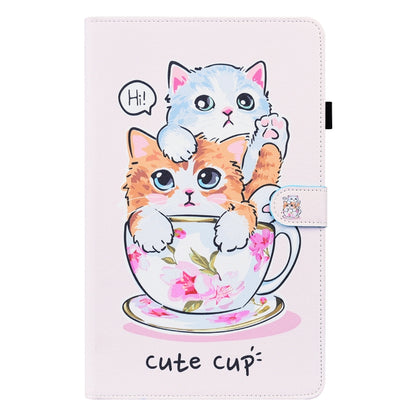 For Samsung Galaxy Tab A7 Lite 8.7 SM-T220 / SM-T225 Animal Pattern Horizontal Flip Leather Case with Holder & Card Slots & Photo Frame(Cat Brothers) by bashfashion