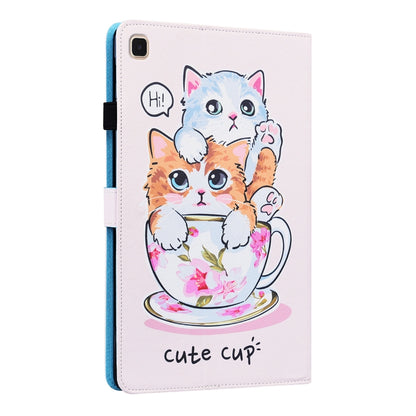 For Samsung Galaxy Tab A7 Lite 8.7 SM-T220 / SM-T225 Animal Pattern Horizontal Flip Leather Case with Holder & Card Slots & Photo Frame(Cat Brothers) by bashfashion