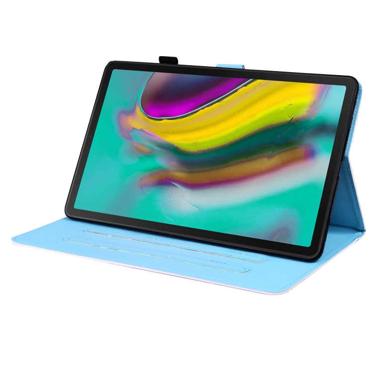 For Samsung Galaxy Tab S5e 10.5 SM-T720 / SM-T725 Animal Pattern Horizontal Flip Leather Case with Holder & Card Slots & Photo Frame(Bib Kitten) by bashfashion