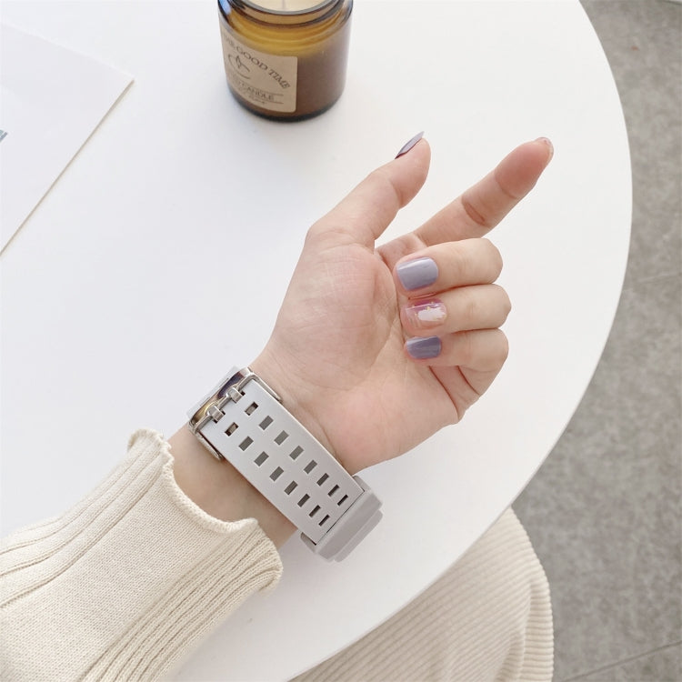 Solid Color Integrated TPU Watch Band For Apple Watch Series 9&8&7 41mm / SE 3&SE 2&6&SE&5&4 40mm / 3&2&1 38mm(Red) by bashfashion