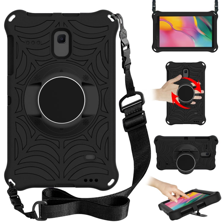 For Samsung Galaxy Tab A 8.0 2018 SM-T387W / SM-T387V & Tab A 8.0 SM-T385 / T380 & Tab 4 T330 & Tab E 8.0 T377 Spider King EVA Protective Case with Adjustable Shoulder Strap & Holder(Black) by bashfashion