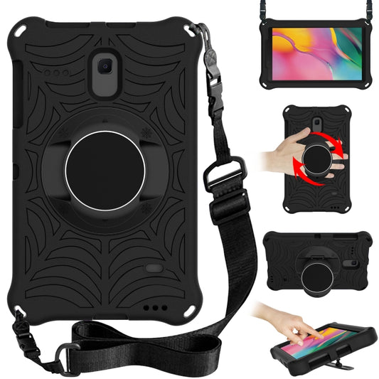 For Samsung Galaxy Tab A 8.0 2018 SM-T387W / SM-T387V & Tab A 8.0 SM-T385 / T380 & Tab 4 T330 & Tab E 8.0 T377 Spider King EVA Protective Case with Adjustable Shoulder Strap & Holder(Black) by bashfashion