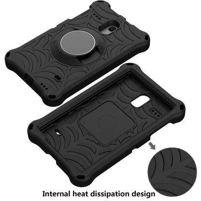 For Samsung Galaxy Tab A 8.0 2018 SM-T387W / SM-T387V & Tab A 8.0 SM-T385 / T380 & Tab 4 T330 & Tab E 8.0 T377 Spider King EVA Protective Case with Adjustable Shoulder Strap & Holder(Black) by bashfashion