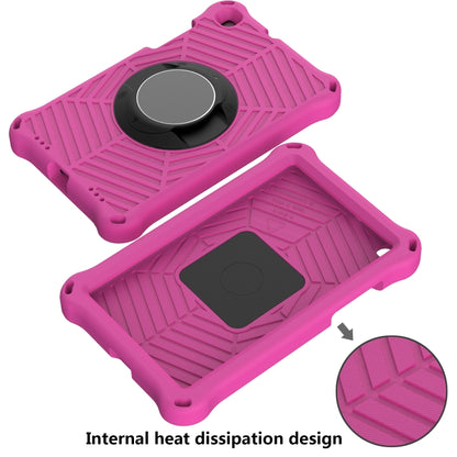 For Samsung Galaxy Tab A 8.0 2019 SM-T290 / SM-T295 Spider King EVA Protective Case with Adjustable Shoulder Strap & Holder(Rose Red) by bashfashion