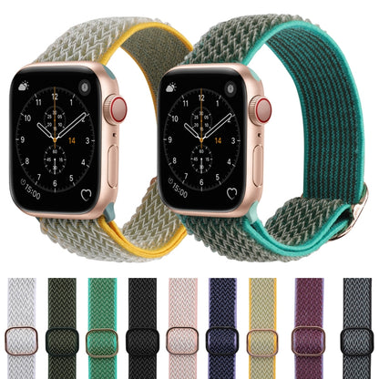 Wave Texture Nylon Watch Band For Apple Watch Ultra 49mm&Watch Ultra 2 49mm / Series 9&8&7 45mm / SE 3&SE 2&6&SE&5&4 44mm / 3&2&1 42mm(Seashell) by bashfashion