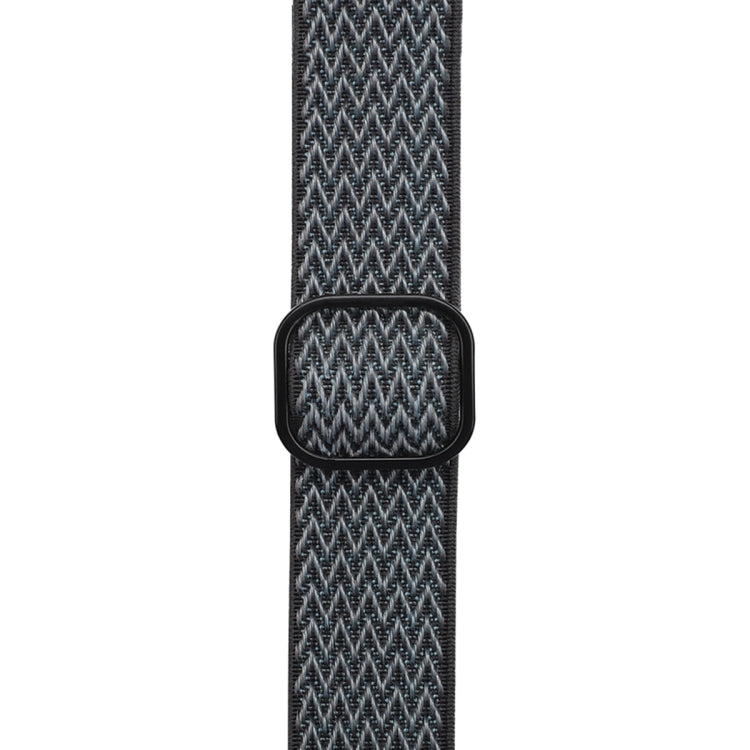 Wave Texture Nylon Watch Band For Apple Watch Series 9&8&7 41mm / SE 3&SE 2&6&SE&5&4 40mm / 3&2&1 38mm(Storm Grey) by bashfashion