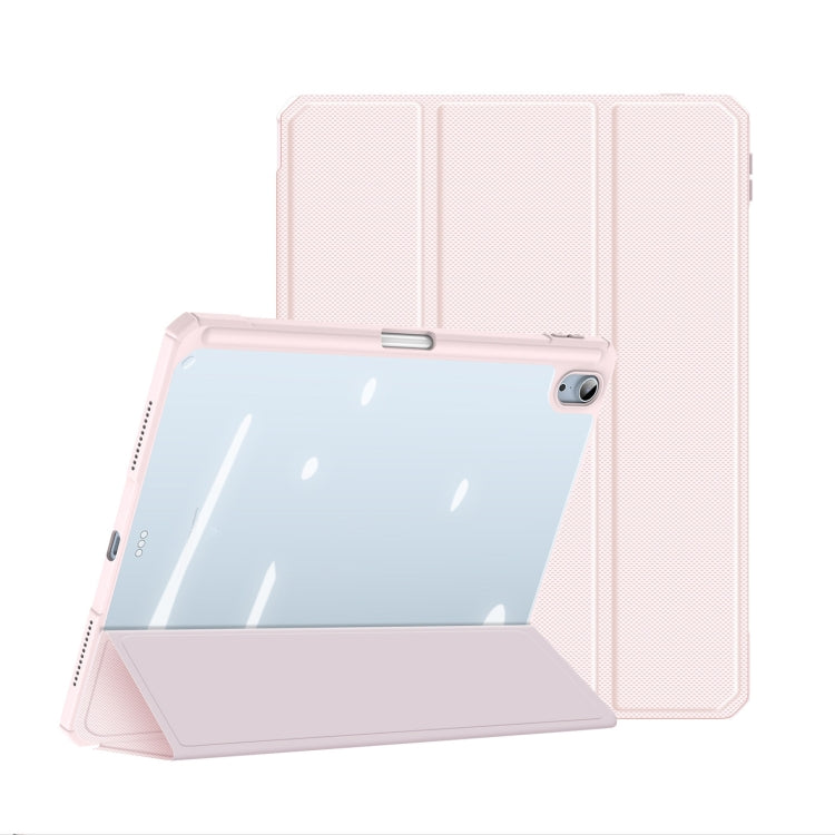 DUX DUCIS TOBY Series Shockproof PU Leather + PC + TPU Flip Smart Case For iPad Air 11 2025 / 2024 / Air 2022 / 2020 10.9(Pink) by DUX DUCIS