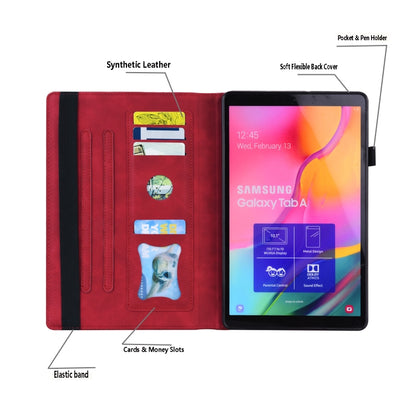 For Samsung Galaxy Tab S8 / Galaxy Tab S7 2020 SM-T870 / SM-T875 Business Shockproof Horizontal Flip Leather Case with Holder & Card Slots & Photo Frame & Pen Slot & Sleep / Wake-up Function(Red) by bashfashion