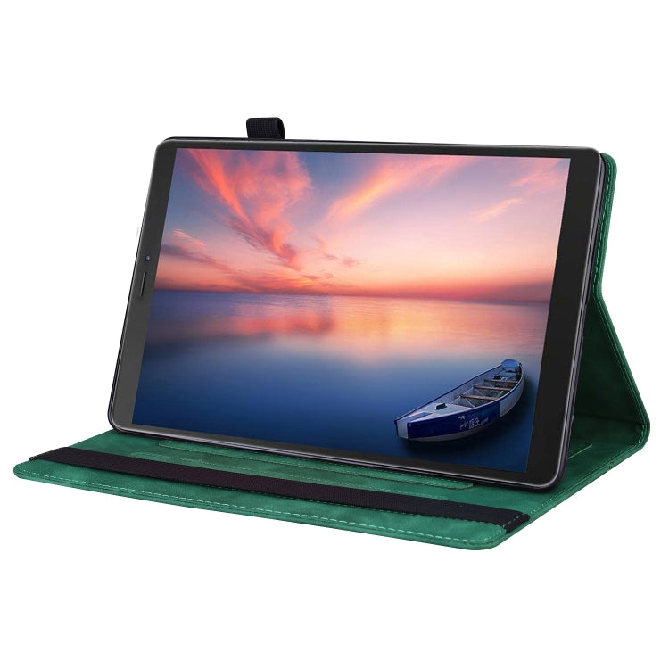 For Samsung Galaxy Tab A 8.0 2019 SM-T290 / SM-T295 Business Shockproof Horizontal Flip Leather Case with Holder & Card Slots & Photo Frame & Pen Slot(Green) by bashfashion