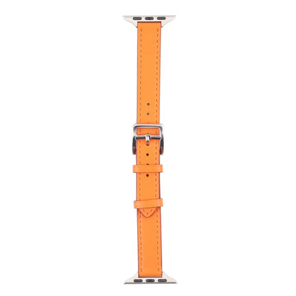 Small Waist Leather Watch Band For Apple Watch Series 9&8&7 41mm / SE 3&SE 2&6&SE&5&4 40mm / 3&2&1 38mm(White) by bashfashion