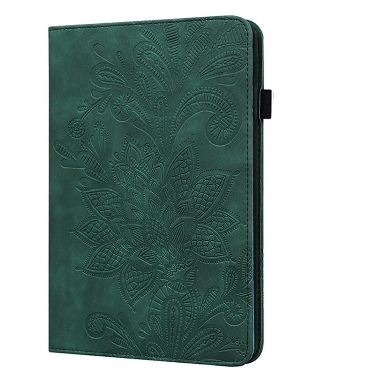 For Samsung Galaxy Tab S2 9.7 T810/T815 Lace Flower Embossing Pattern Horizontal Flip Leather Case with Holder & Card Slots & Wallet & Photo Frame(Green) by bashfashion