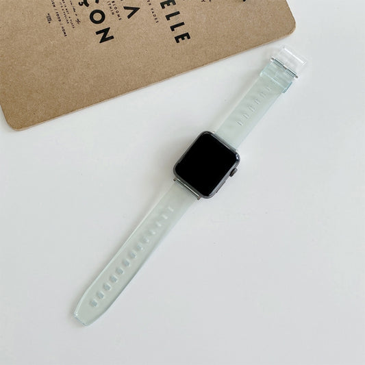 Discoloration in Light TPU Watch Band For Apple Watch Ultra 49mm / Series 8&7 45mm / SE 2&6&SE&5&4 44mm / 3&2&1 42mm(Light Blue) by bashfashion