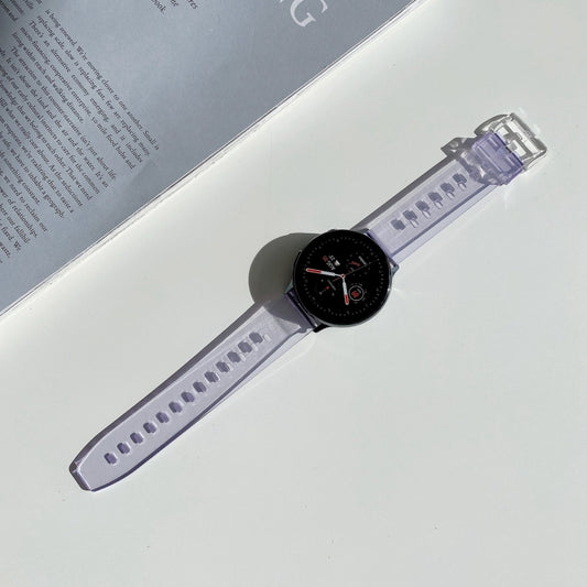 For Samsung Galaxy Watch 3 41mm Discoloration in Light TPU Watch Band(Purple) by bashfashion