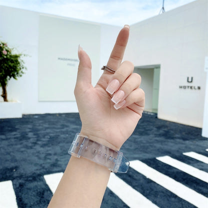 For Samsung Galaxy Watch 3 45mm Discoloration in Light TPU Watch Band(Black) by bashfashion