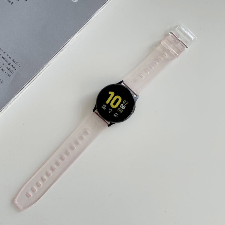 For Samsung Galaxy Watch 3 45mm Discoloration in Light TPU Watch Band(Pink) by bashfashion