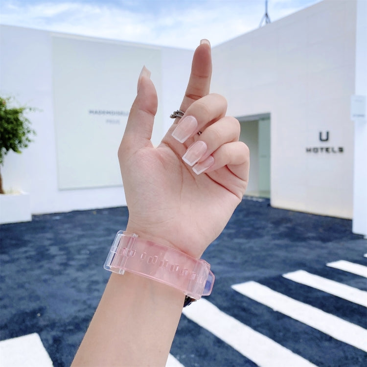 For Samsung Galaxy Watch 3 45mm Discoloration in Light TPU Watch Band(Pink) by bashfashion