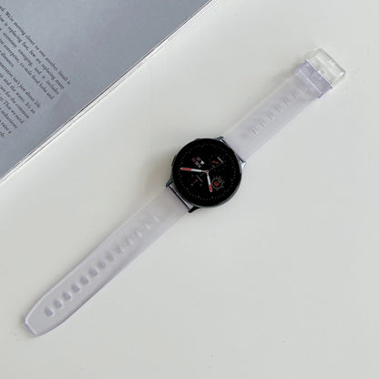 For Samsung Galaxy Watch 3 45mm Discoloration in Light TPU Watch Band(Purple) by bashfashion