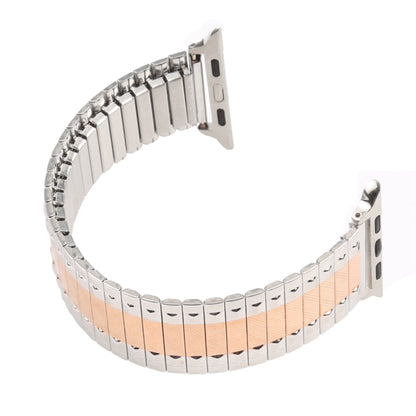 Aluminum Alloy Steel Watch Band For Apple Watch Series 9&8&7 41mm / SE 3&SE 2&6&SE&5&4 40mm / 3&2&1 38mm(Rose Gold) by bashfashion