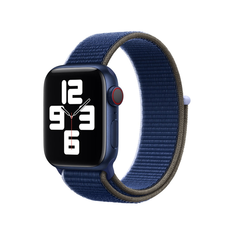 Loop Type Sport Watch Band For Apple Watch Ultra 49mm&Watch Ultra 2 49mm / Series 9&8&7 45mm / SE 3&SE 2&6&SE&5&4 44mm / 3&2&1 42mm(Dark Sea Blue) by bashfashion