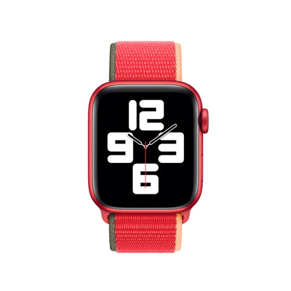 Loop Type Sport Watch Band For Apple Watch Ultra 49mm&Watch Ultra 2 49mm / Series 9&8&7 45mm / SE 3&SE 2&6&SE&5&4 44mm / 3&2&1 42mm(Red) by bashfashion