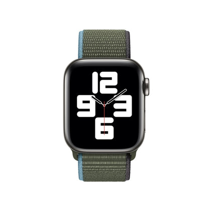 Loop Type Sport Watch Band For Apple Watch Ultra 49mm&Watch Ultra 2 49mm / Series 9&8&7 45mm / SE 3&SE 2&6&SE&5&4 44mm / 3&2&1 42mm(Dark Olive Green) by bashfashion