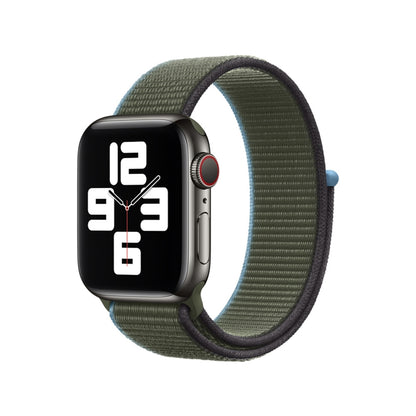 Loop Type Sport Watch Band For Apple Watch Ultra 49mm&Watch Ultra 2 49mm / Series 9&8&7 45mm / SE 3&SE 2&6&SE&5&4 44mm / 3&2&1 42mm(Dark Olive Green) by bashfashion